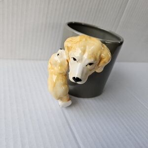 Vintage 92 Bergschrund Seattle Novelty 3D Golden Retriever Pup Cup Mug